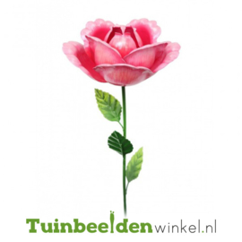 Tuinsteker bloem ''Roze roos'' Tbw0871pr95