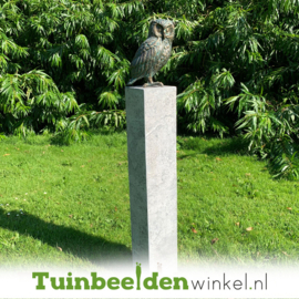 Beeld uil ''bronzen steenuil'' TBWR89002