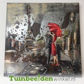 NR 2 | Metalen schilderij "Liefde in Parijs" TBW000091sc