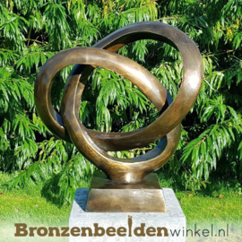 Beeld brons "Moderne Trouwringen" TBW91234br