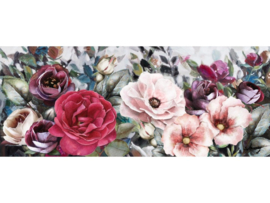 Olieverf schilderij bloemen ''Roze bloemen'' TBW27020