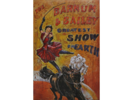 Metalen schilderij "Barnum & Bailey" TBW002027