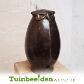 Bronzen beeld uil ''Abstracte uil'' TBWFHAU