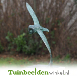 Beeld uil ''bronzen vliegende uil'' TBW2806br