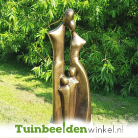 Modern tuinbeeld "Gezin met 2 kinderen" - kleine versie BBW2388br