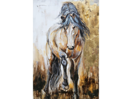 Olieverf paardenschilderij  "Het paard" TBW5682sc