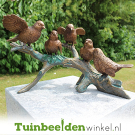 Brons beeld ''Vogels op tak'' TBW0783br