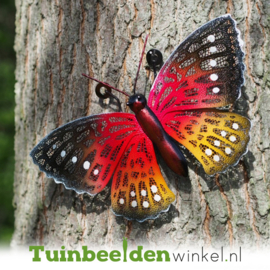 Metalen vlinder "De mooie vlinder" TBW18825me