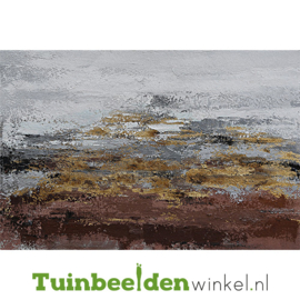 Olieverf schilderij landschap ''Het abstracte landschap'' TBW006121