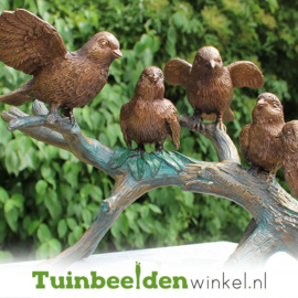 Brons beeld ''Vogels op tak'' TBW0783br
