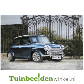 Auto schilderij "De klassieke mini" TBW001327