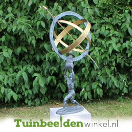 Bronzen zonnewijzer / sculptuur TBW1165br