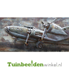 Metalen schilderij "Propellor vliegtuig" TBW000721