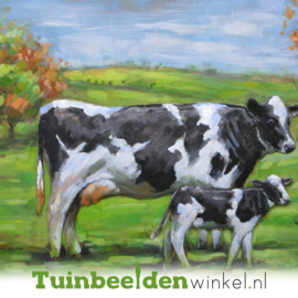 NR 1 | Metalen schilderij "De schattige koe" TBW002319