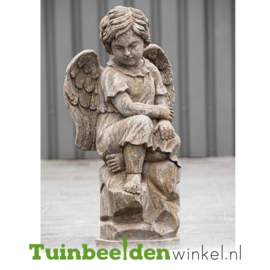 Engelen beeld "Rustige engel" op sokkel TWB3br231br