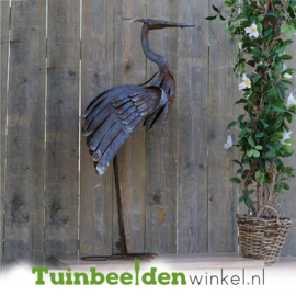 Metalen tuinbeeld figuur ''De reiger'' TBW89877