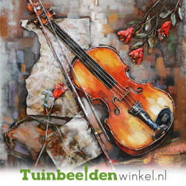 3D schilderij ''Viool spelen'' TBW000328