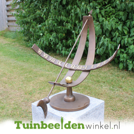 Tuinbeeld ''Zonnewijzer brons'' TBW0386br