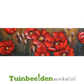 Bloemen schilderij "Rode bloemen" TBW000893