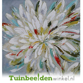 Olieverf schilderij bloemen ''Gekleurde bloem'' TBW006010