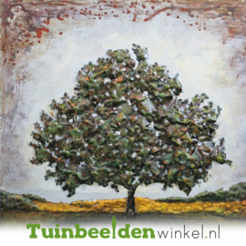 Metalen schilderij "Super grote boom" TBW002219