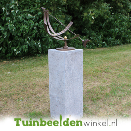 Tuinbeeld ''Zonnewijzer brons'' TBW0386br