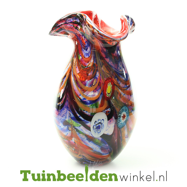 server Afdeling stout Glazen vaas ''De kleurrijke vaas'' TBW89me | Glazen beeldjes | Tuinbeelden  Winkel