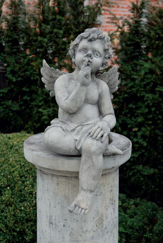 laat staan native B.C. ᐅ • Engelen beelden beton | Betonnen engel beeld voor in de tuin