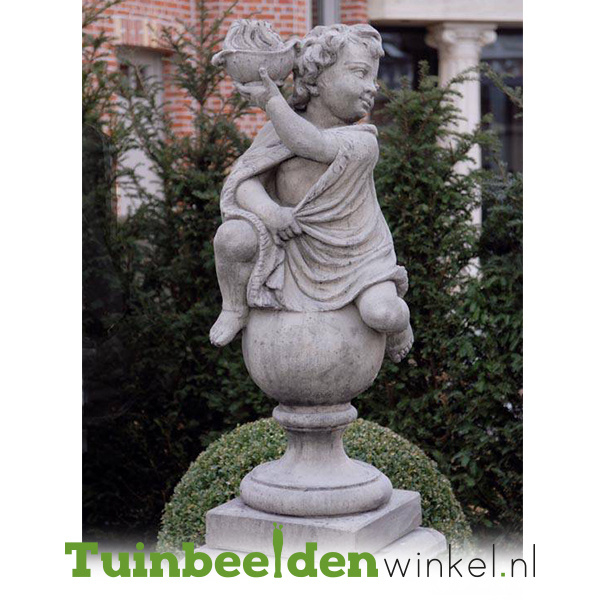 Verkoper staan galblaas ᐅ • Engelen beelden beton | Betonnen engel beeld voor in de tuin