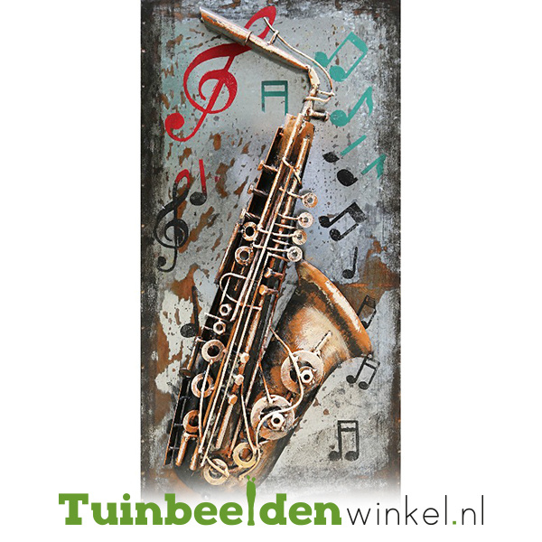 Muziek schilderij "De saxofoon" TBW000448