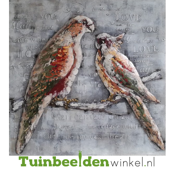 Nieuw Schilderij vogels | Tuinbeelden Winkel KQ-97