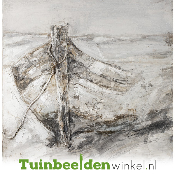 Olieverf schilderij ''De sloep'' TBW60028