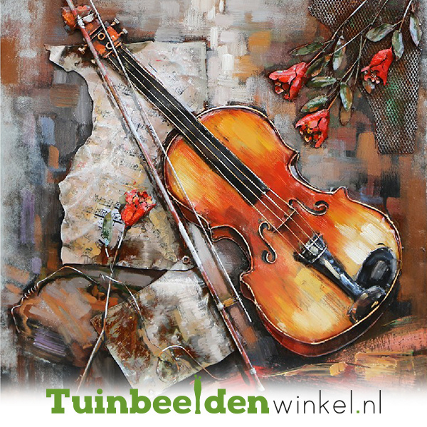 Muziek schilderij ''Viool spelen'' TBW000328