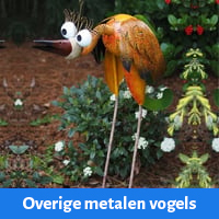 metalen vogel figuren