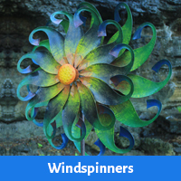 windspinners en windmolens van metaal