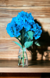 Kunstbloemen hortensia blauw 48 cm