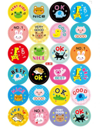 10 velletjes beloningstickers (240 stickertjes)