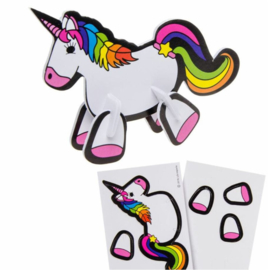 8 stuks 3D puzzels unicorn - eenhoorn - uitdeelcadeautjes