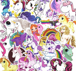 30 stuks unicorn / eenhoorn stickers