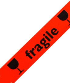 6 rollen Fragile plakband oranje - breekbaar plakband - 50 meter x 48mm