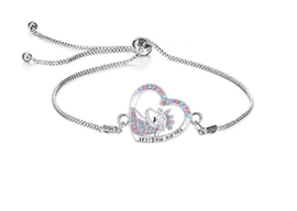 Sieradenset eenhoorn - unicorn ketting - armband - oorbellen - ring