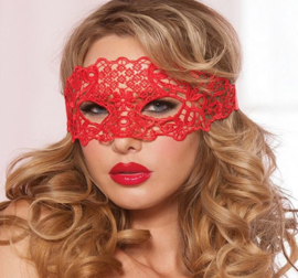 Sexy kanten masker rood