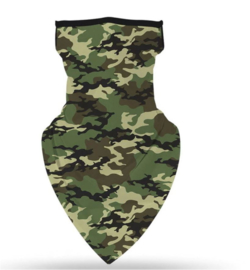 Motor sjaal - motor masker - ski masker - motor gezichtsmasker - ski gezichtsmasker camouflage groen