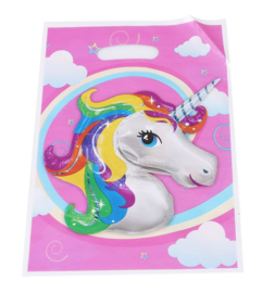 9 stuks traktatieszakjes / uitdeelzakjes Unicorn