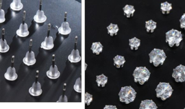 12 paar Zirconia Stud Oorbellen