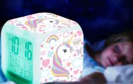 Digitale wekker unicorn - kleurveranderd - nachtlampje