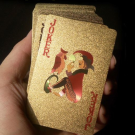 Luxe Gouden Speelkaarten Set - Poker Kaarten waterdicht geplastificeerd