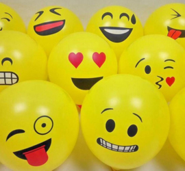 30 stuks ballonnen emoji