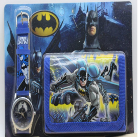 Cadeauset horloge + portemonnee Batman