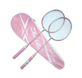 Opbergtas roze voor badminton racket